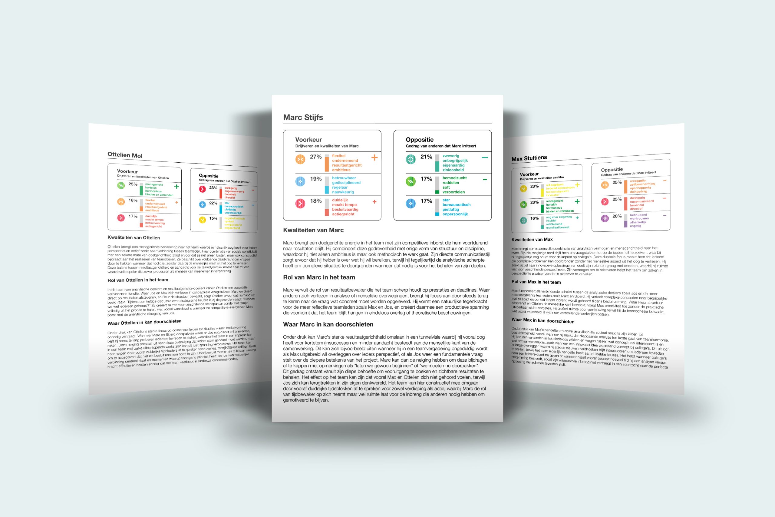 AI-profielanalyse rapport in MyDrives Analytics